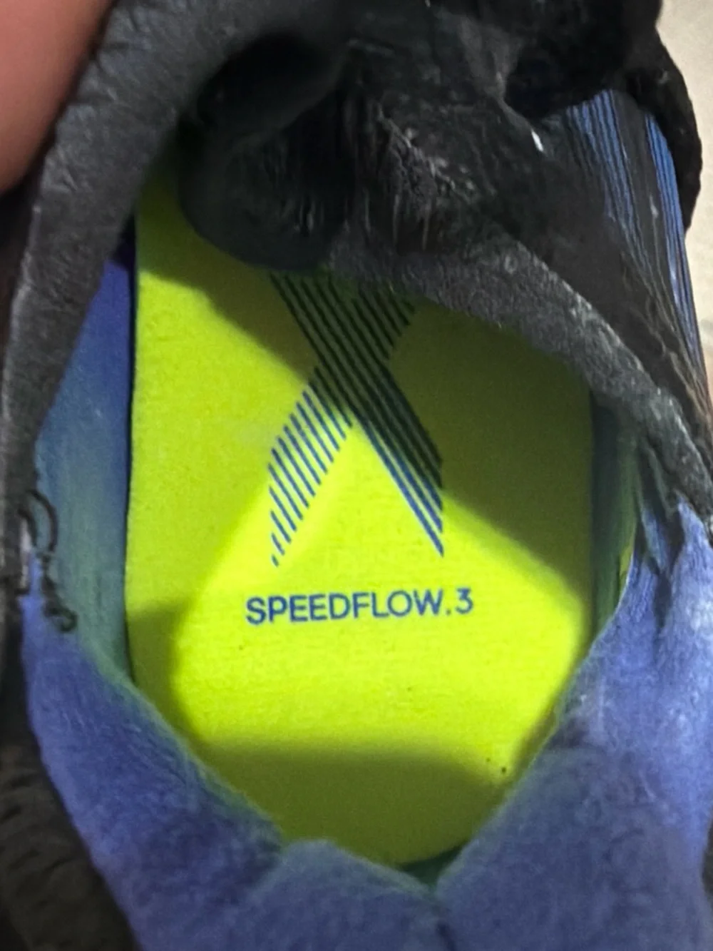 adidas Kids Black and Blue Soccer Sneakers